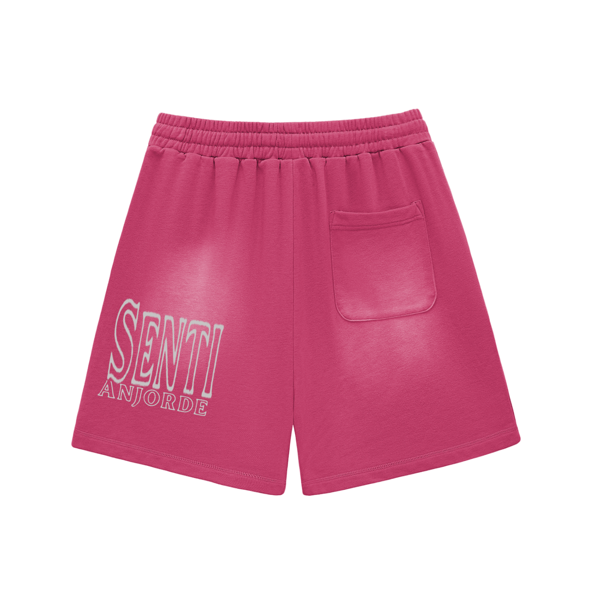 Senti Anjordé Sun Fade Raw Edge Cotton Shorts