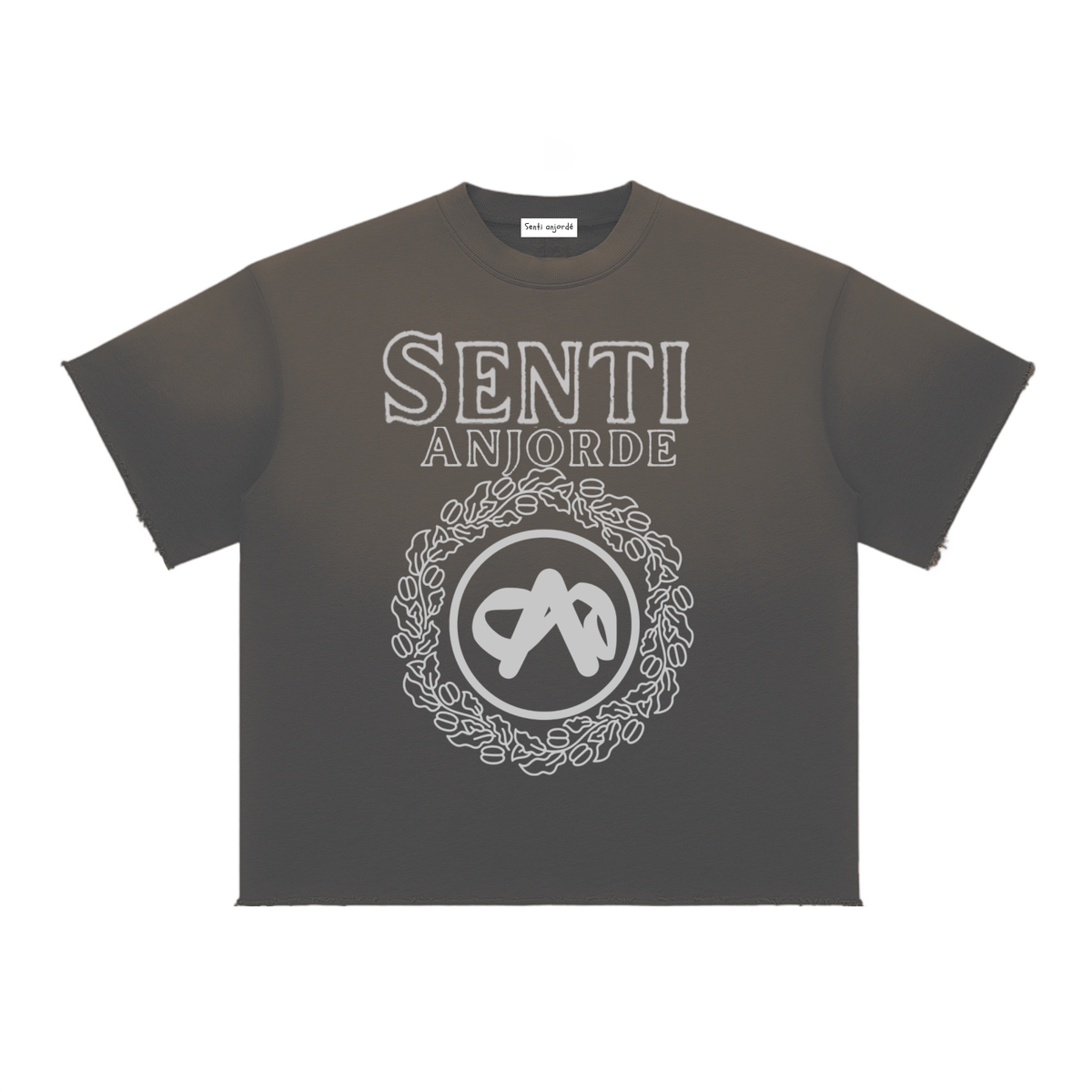 Senti Anjordé Sun Fade Raw Edge T-Shirt