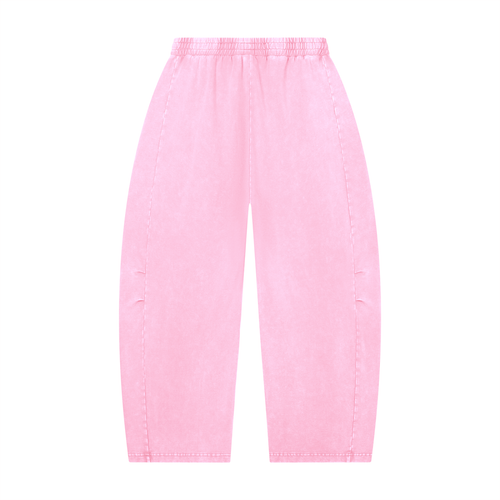 Mineral Wash Barrel Leg Pants