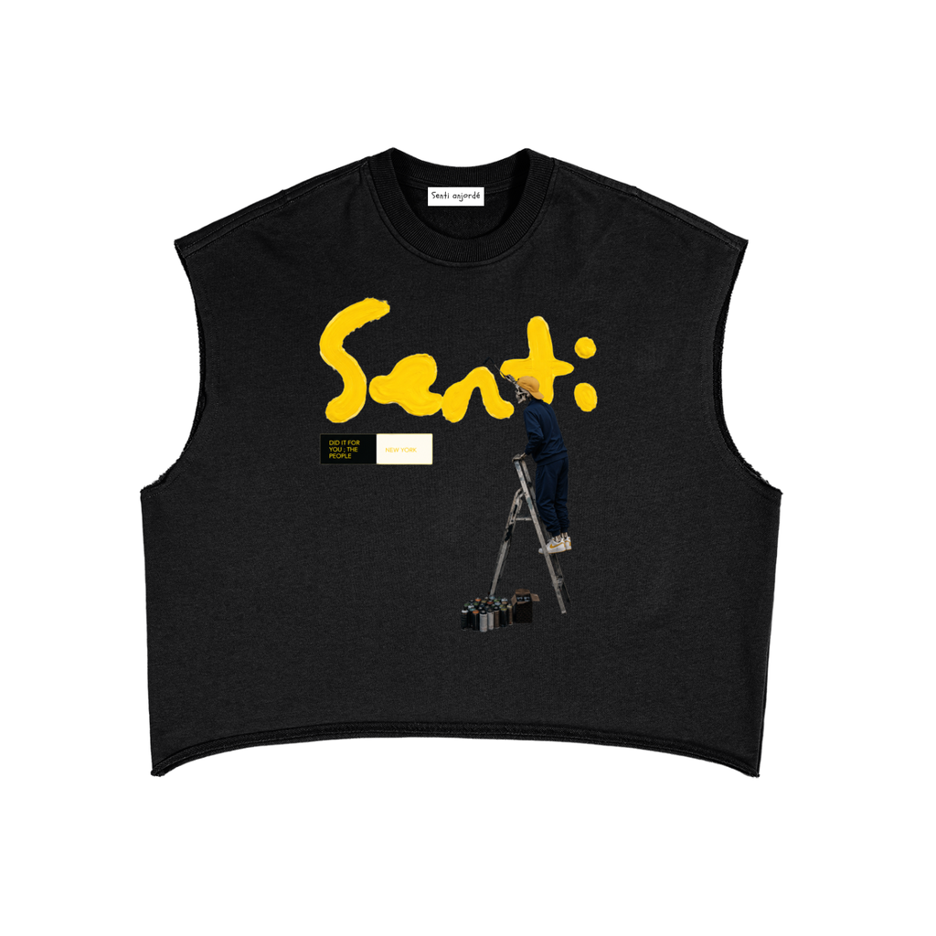 Senti Anjordé French Terry Boxy Tank Top