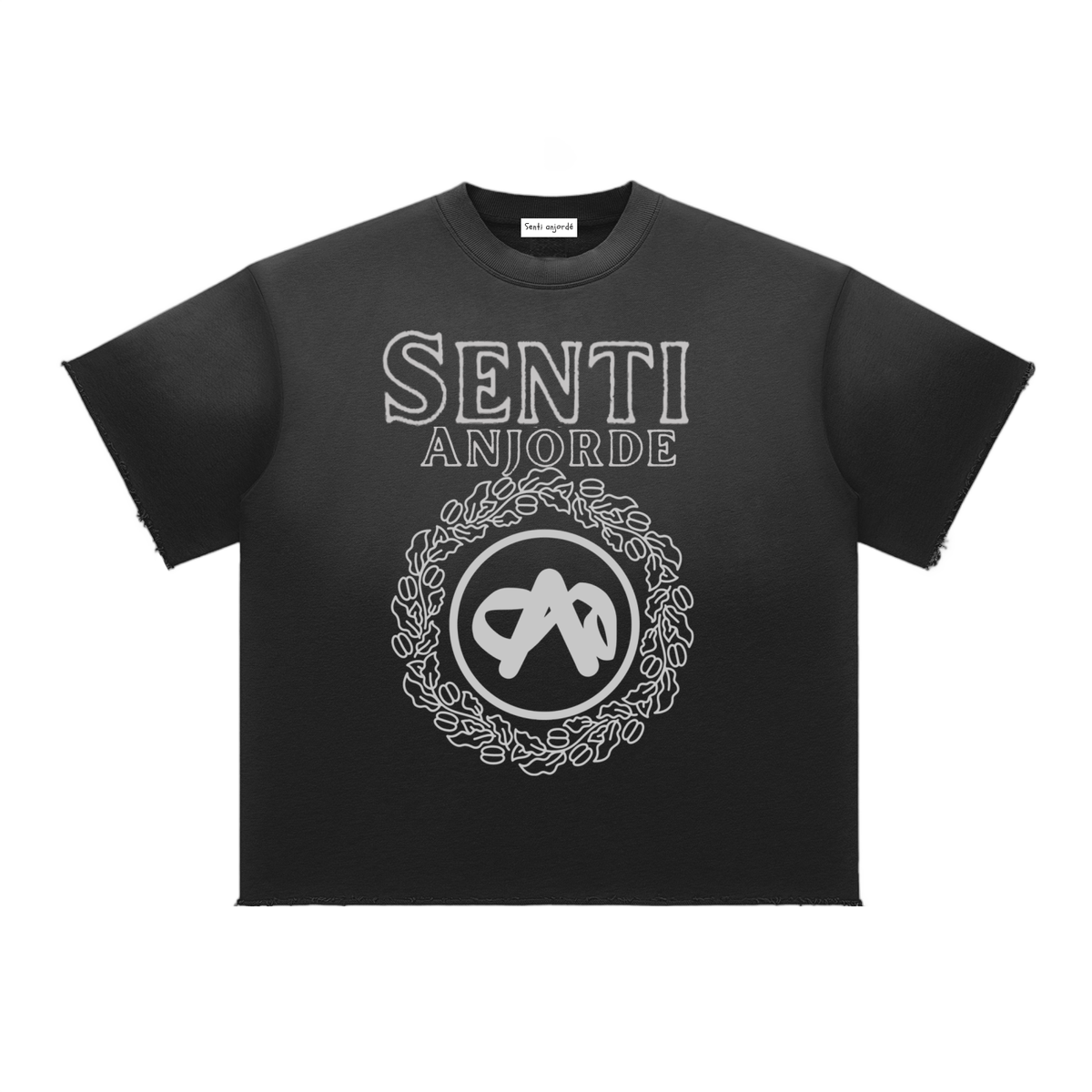 Senti Anjordé Sun Fade Raw Edge T-Shirt