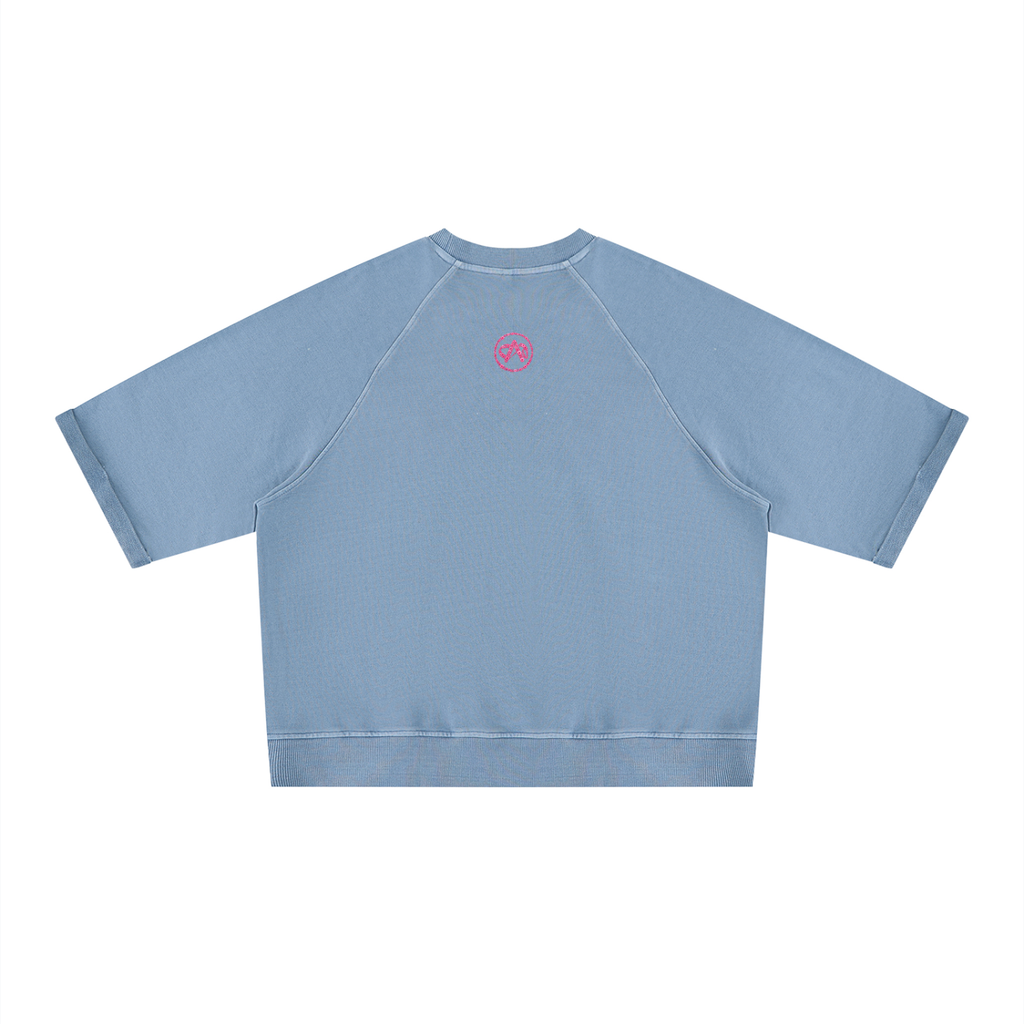 Senti Anjordé Vintage Wash Boxy Short Sleeve Sweatshirt