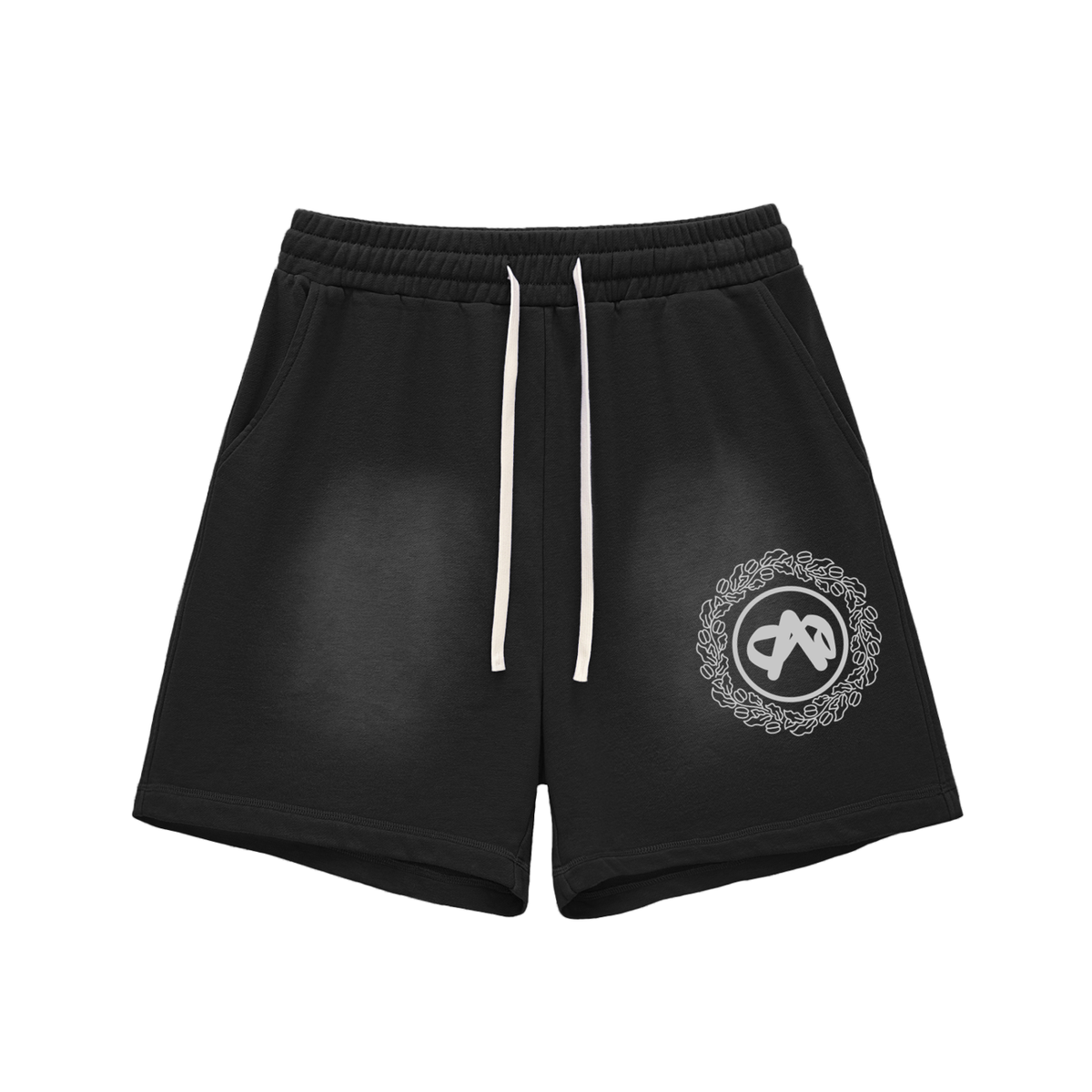 Senti Anjordé Sun Fade Raw Edge Cotton Shorts