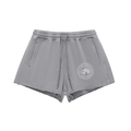 Senti Anjordé Snow Washed Raw Edge Drawstring Shorts