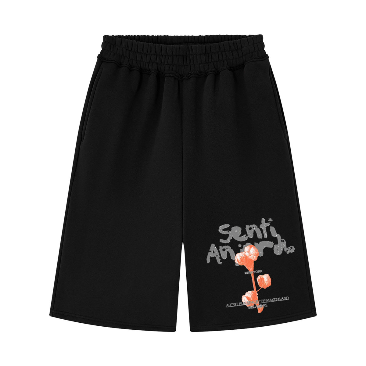 Senti Anjordé Unisex Raw Edge Fleece Shorts
