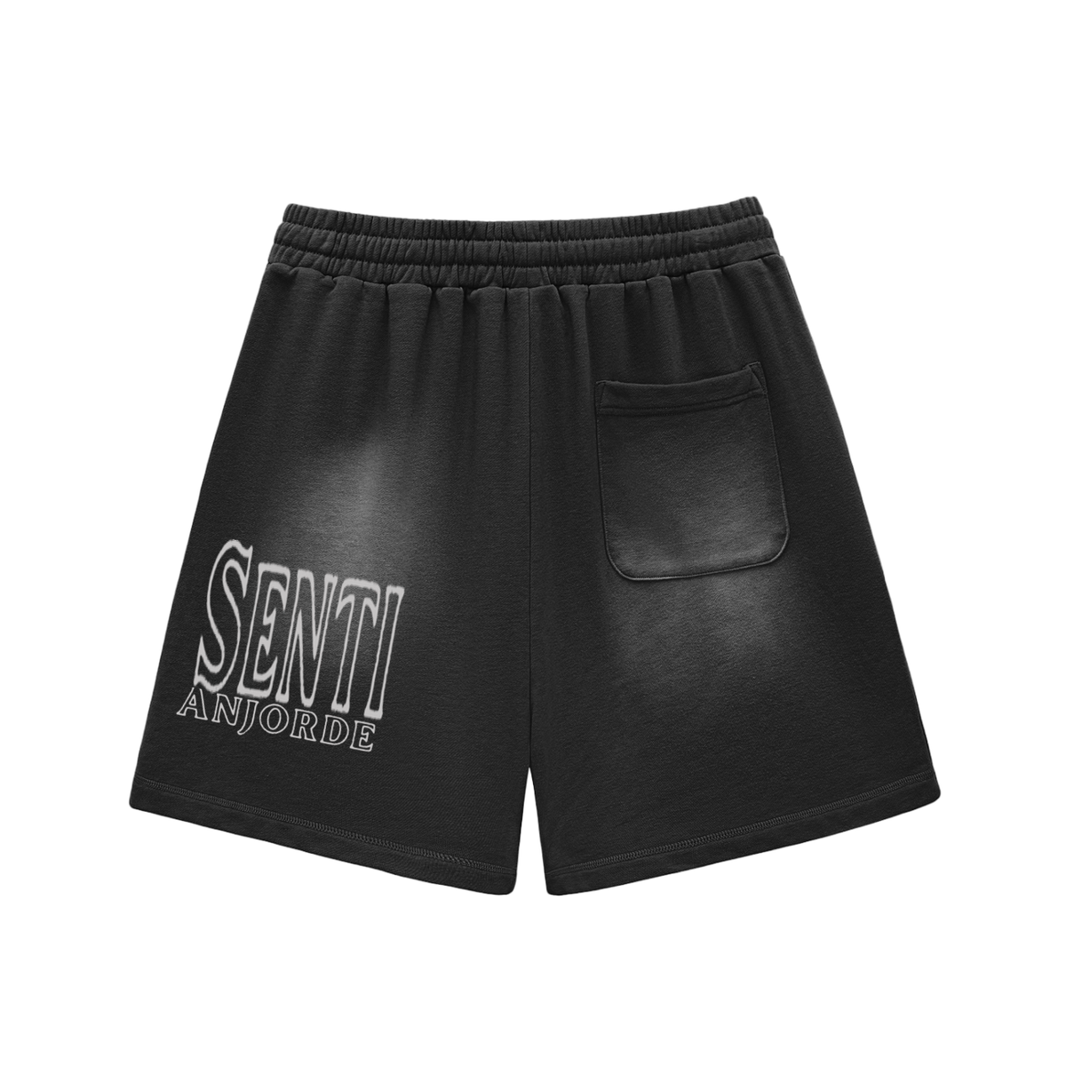Senti Anjordé Sun Fade Raw Edge Cotton Shorts